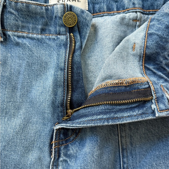 FRAME Cargo Pocket Denim Mini Skirt Utility Y2K Casual Jean Grunge Streetwear 25 - Picture 3 of 6